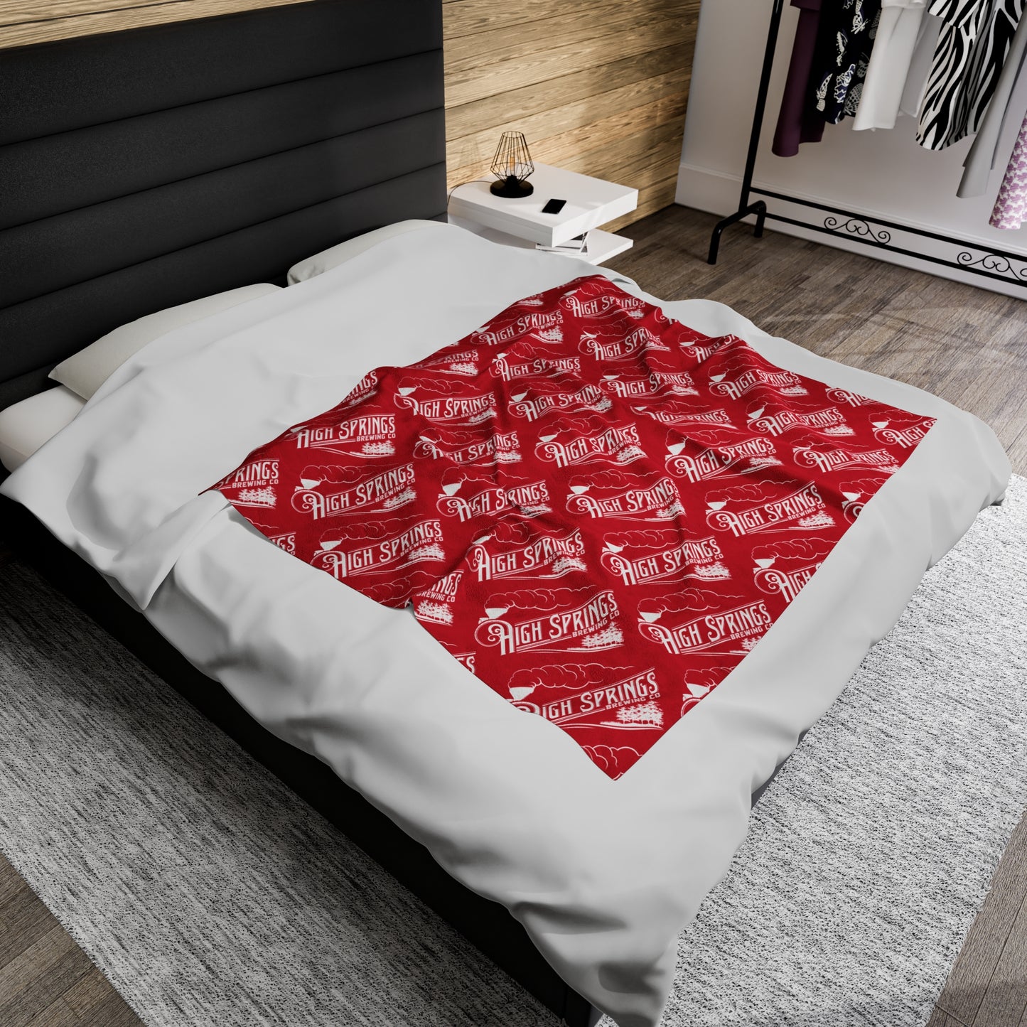 HSBC Logo Velveteen Plush Blanket