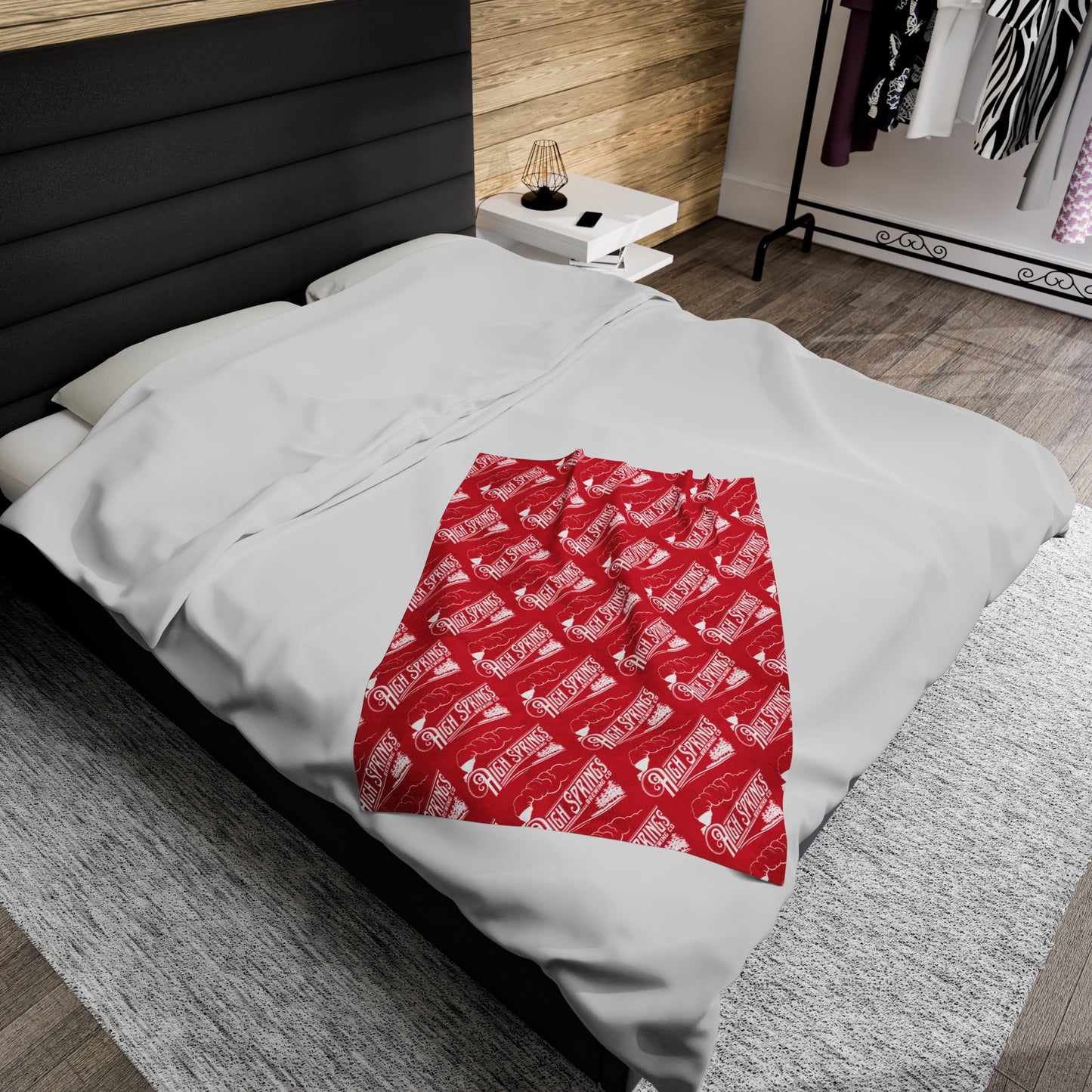 HSBC Logo Velveteen Plush Blanket