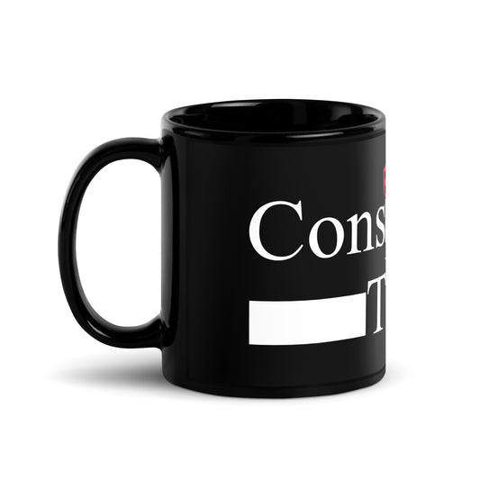 ConsBEERacy Theorizers Black Glossy Mug