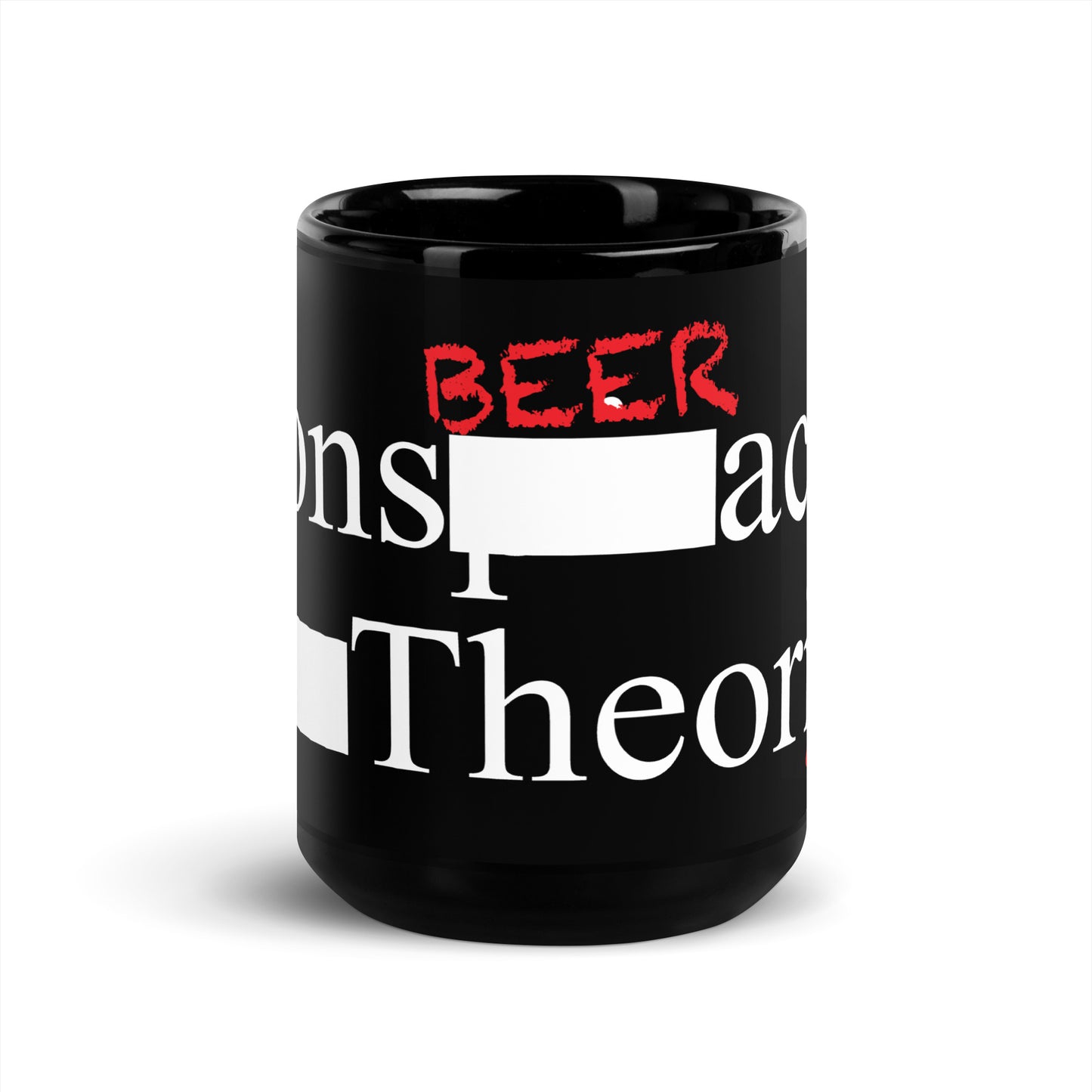 ConsBEERacy Theorizers Black Glossy Mug